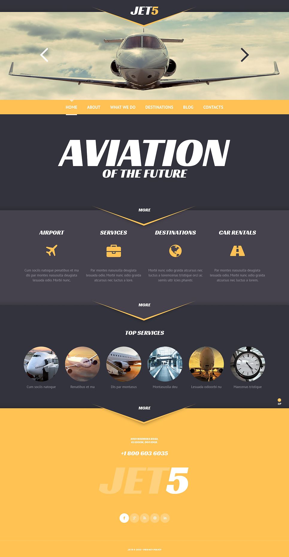 virtual airlines website templates